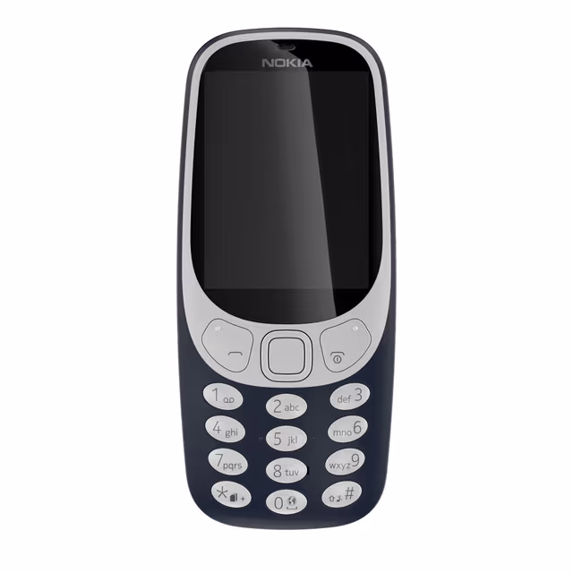 Nokia 3310 mobiltelefon (mørk blå) - Kun 2G