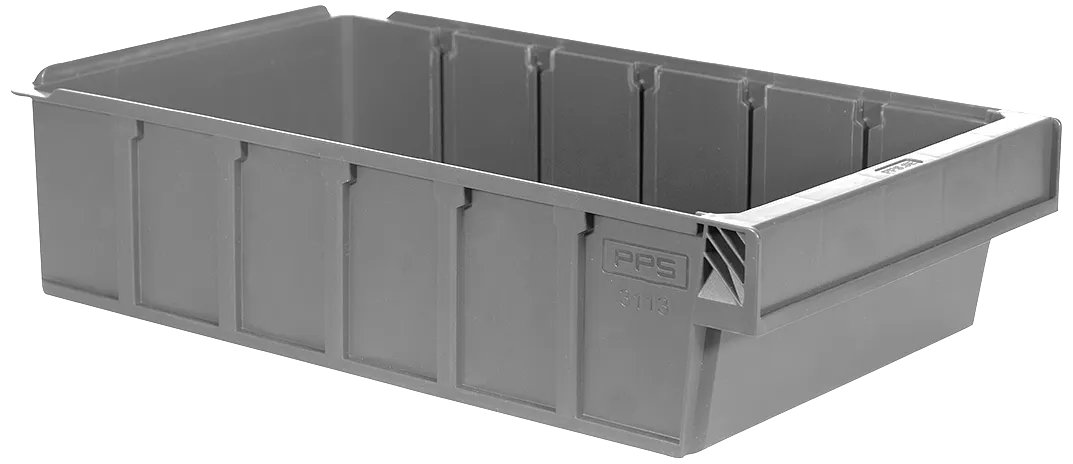 PPS 3113 lagerkasse grå 400×230×100mm 6,8ltr