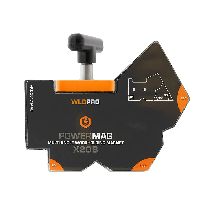 WLDPRO POWERMAG X20B Multivinkel Svejsemagnet med on/off-funksjon (490N/50kg)