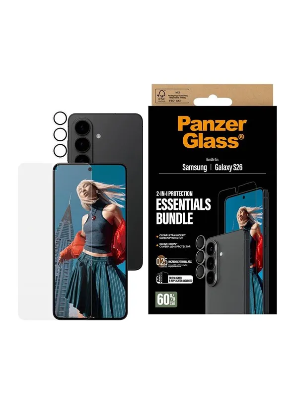 PanzerGlass Hoops® 2-in-1 Bundle Samsung Galaxy S26 | Ultra-Wide Fit