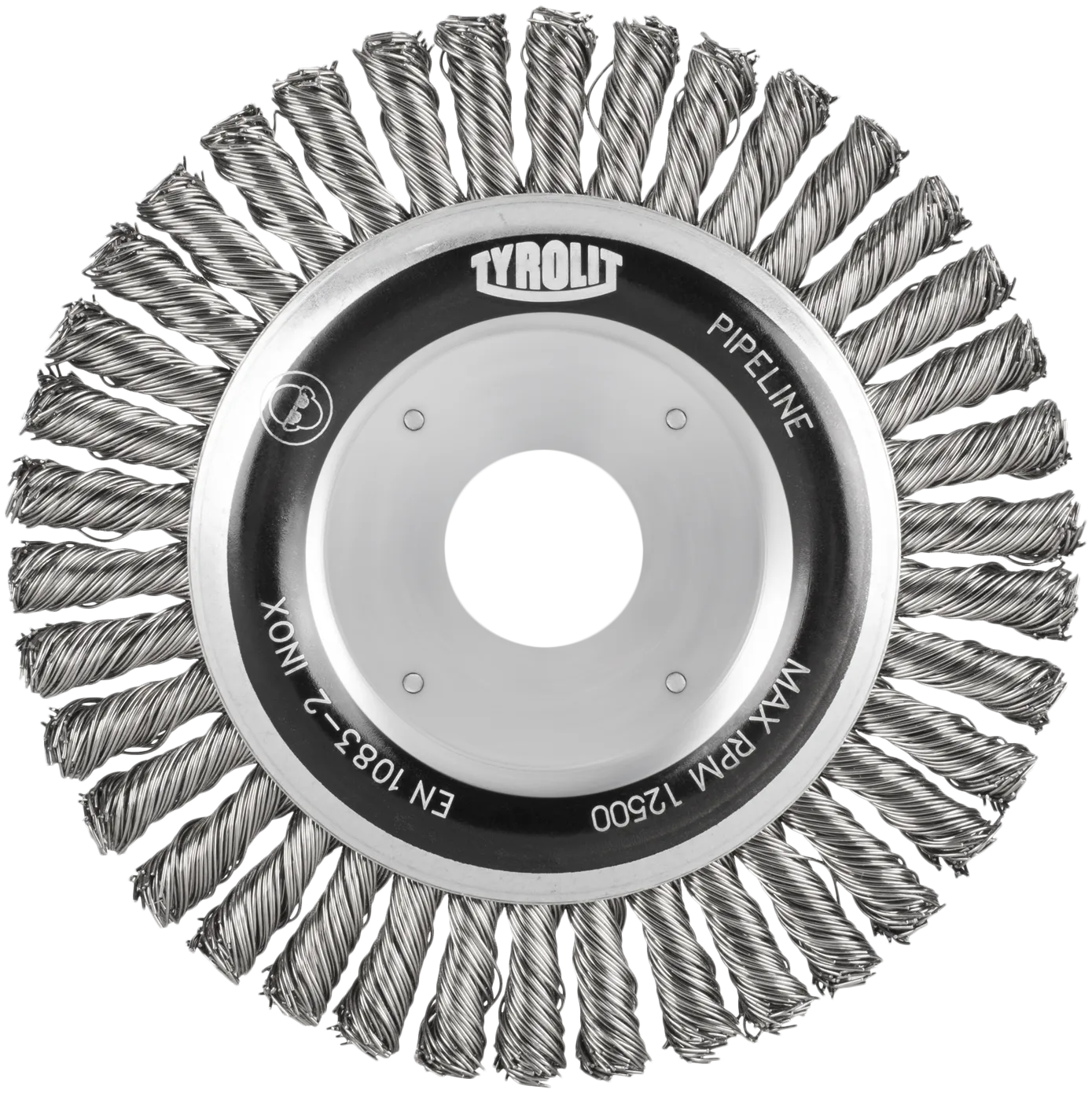 Rundstålbørste 1RDZ 125×6×21×22,2 E0,5INOX PIPELIN