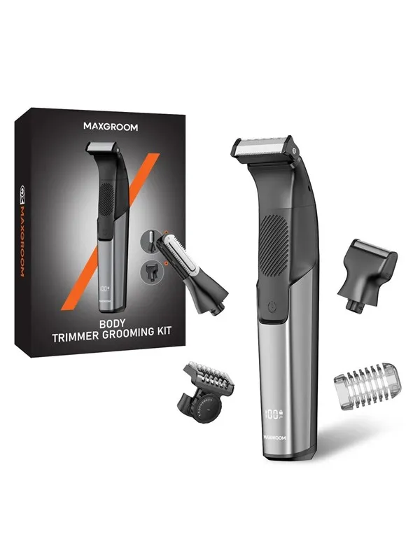 MAXGROOM Kroppstrimmer JK-319 Multifunctional Trimmer with Replaceable Tips - Black