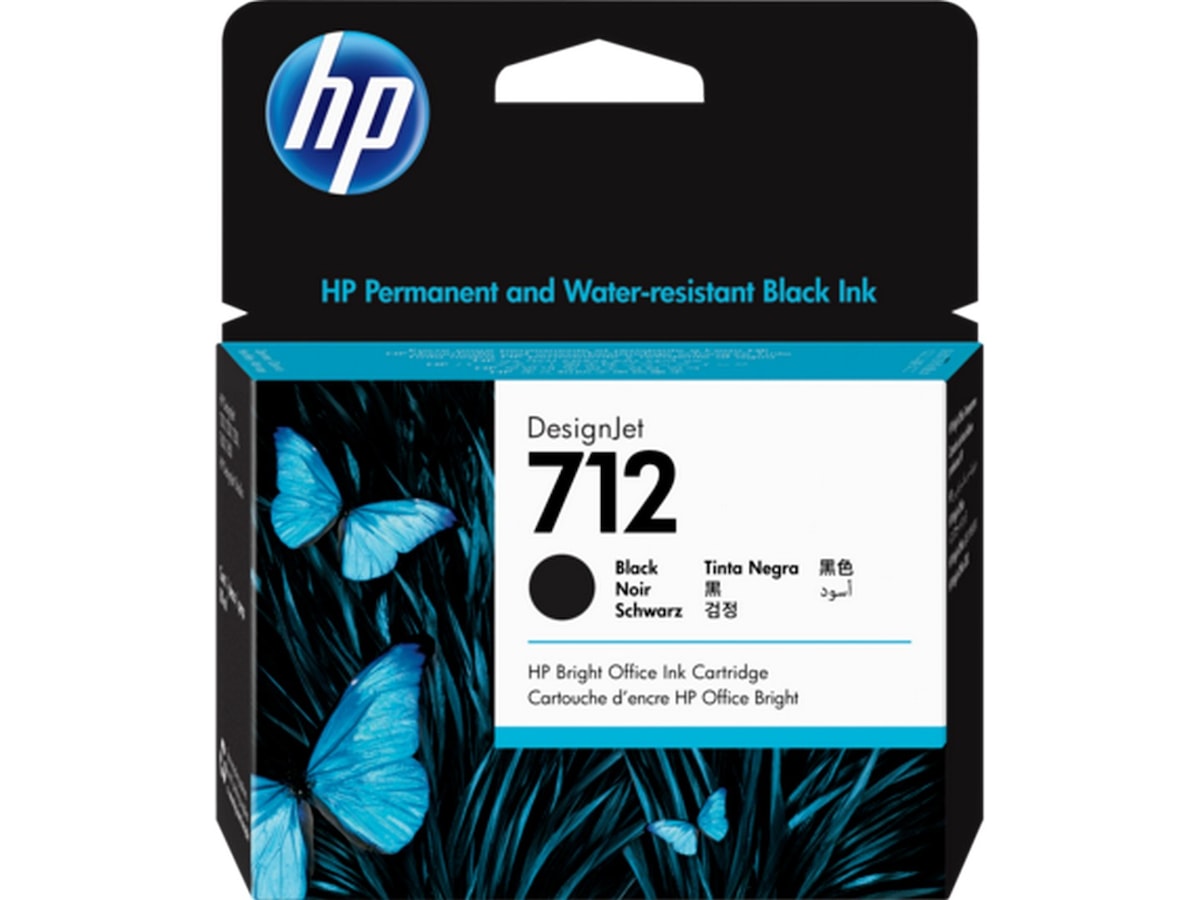 HP blekk 712 Sort