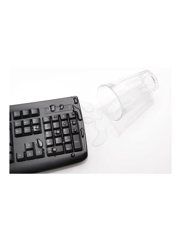 Kensington Pro Fit Low-Profile Desktop Set - Tastatur & Mussett - Fransk - Svart