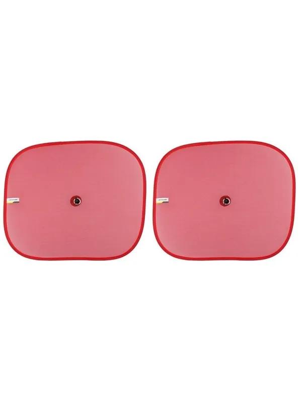 Dunlop - Sun visor for car side windows 36x44 cm 2 pcs - red