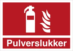 SKILT - Pulverapparat, Plast, A4, 210x297mm