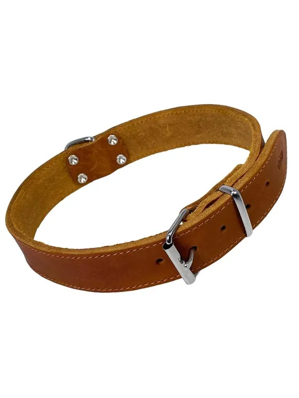 Nobby Halsbånd TABIL 60 cm (47-54 cm) 30 mm Cognac