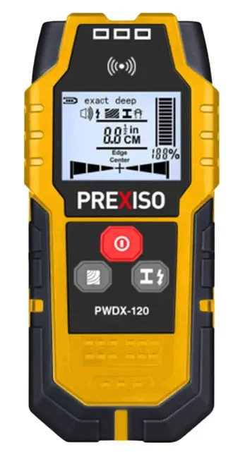 PREXISO PWDX-120 Digital Vegdetektor for metall-tre-kabel 32-120mm.