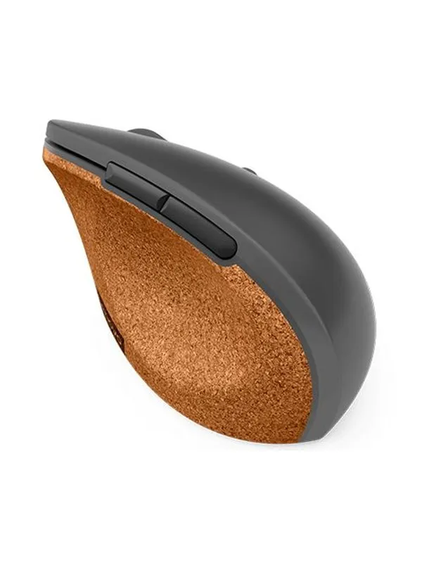 Lenovo Go - mouse - 2.4 GHz - grey cork - Mus - Blue optical - 6 - Brun