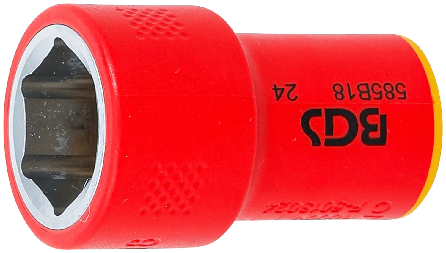 VDE-topnøgleindsats, sekskantet | 10 mm (3/8") | 18 mm