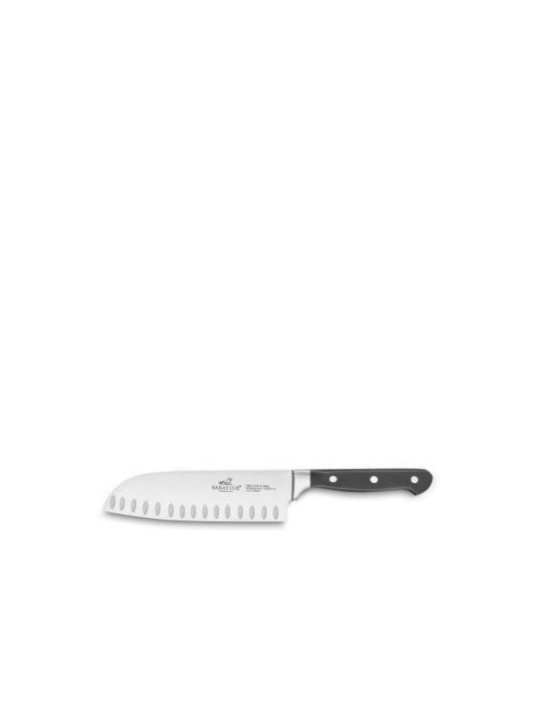 Lion Sabatier Santoku knife Pluton 18 cm Steel/Black