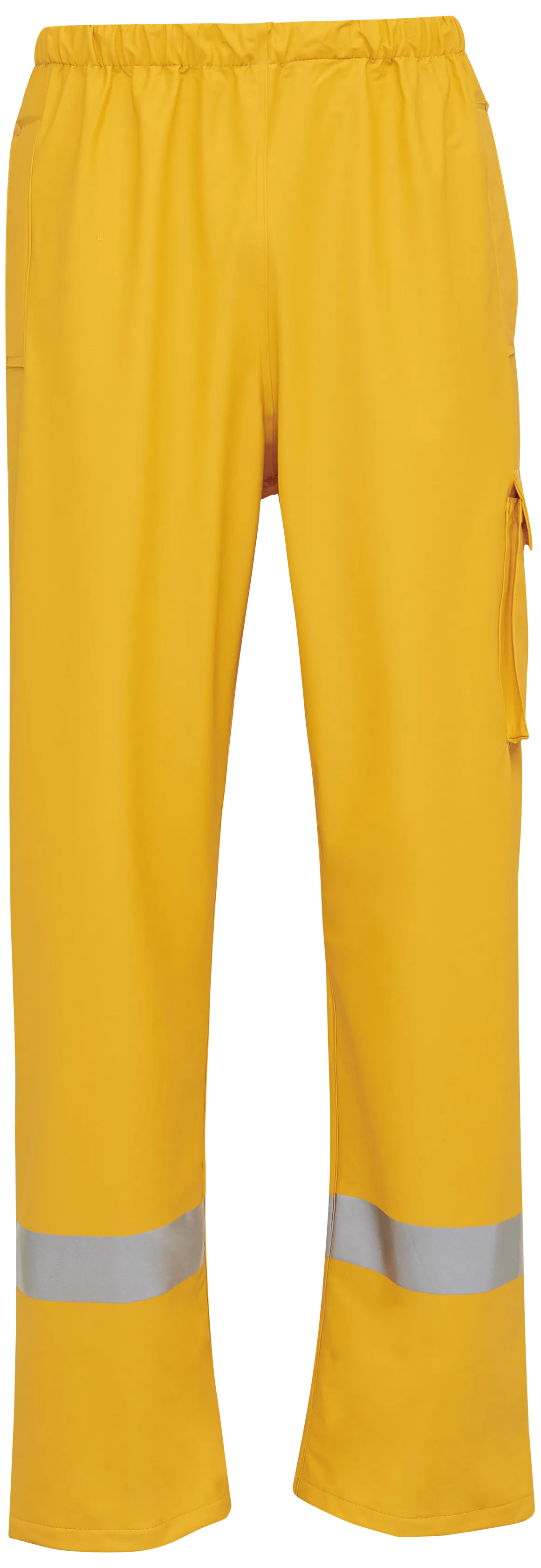 Regnbukser med refleks og lomme PU 022401 gul str. 2XL