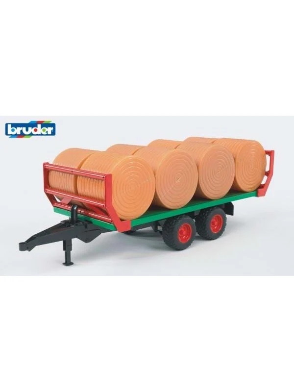 Bruder Bale transport trailer with 8 round bales