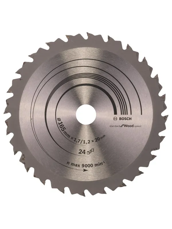 Bosch Sirkelsagblad Speedline Wood 165 x 20/16 x 1,7 mm, 24