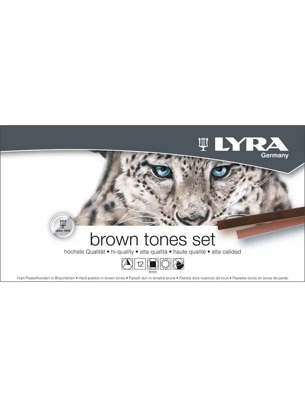 Lyra Hard Pastel Brown Tones Set 12 pcs