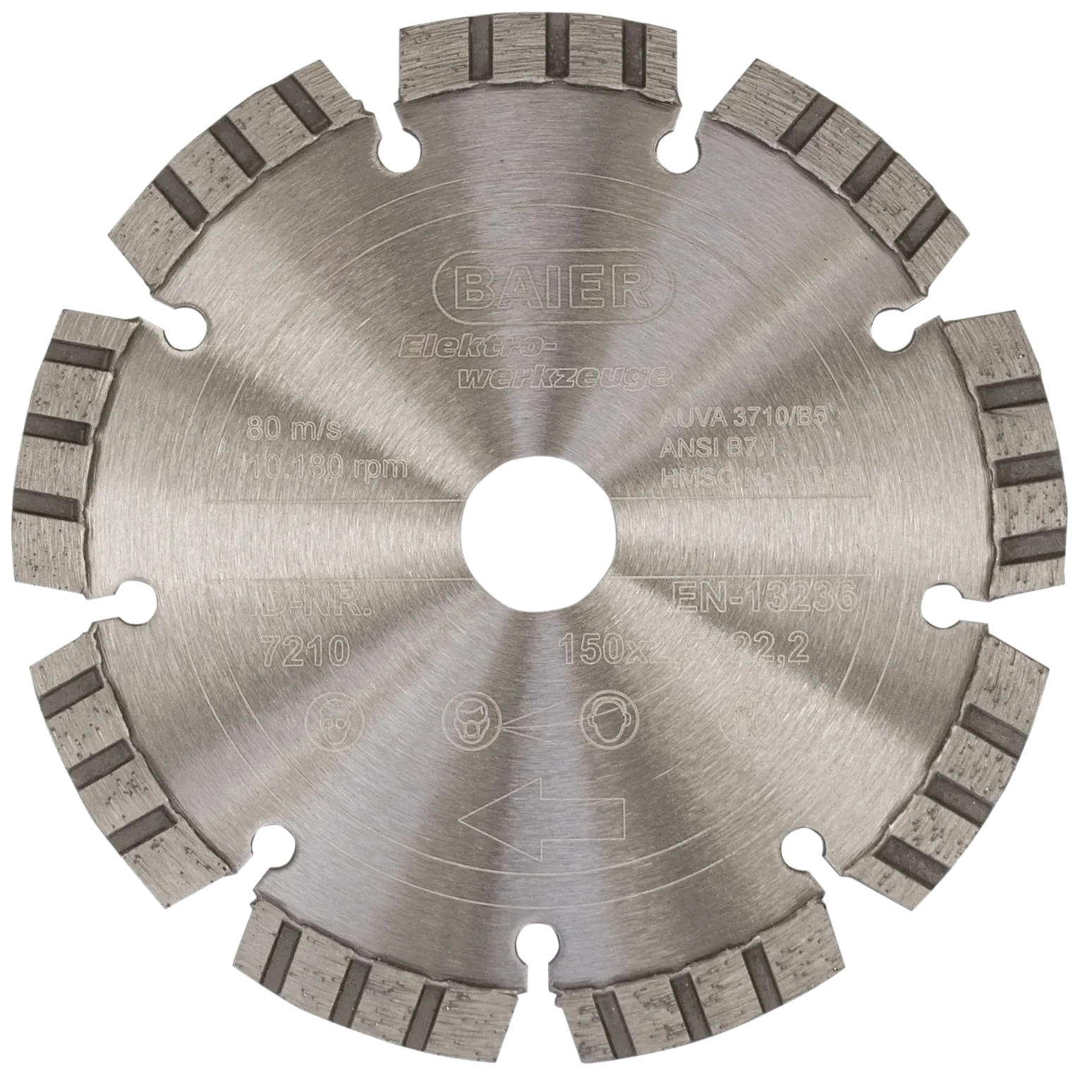 Baier Laser Turbo diamantskjæreskive 140×22,2mm