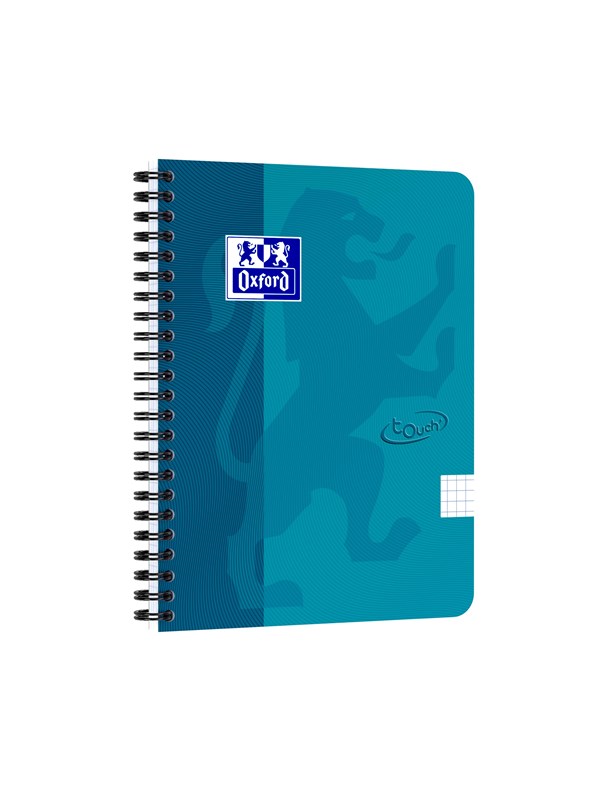 Oxford Touch Notebook A5 squared 5 mm soft touch cover twin-wire 180 pages
