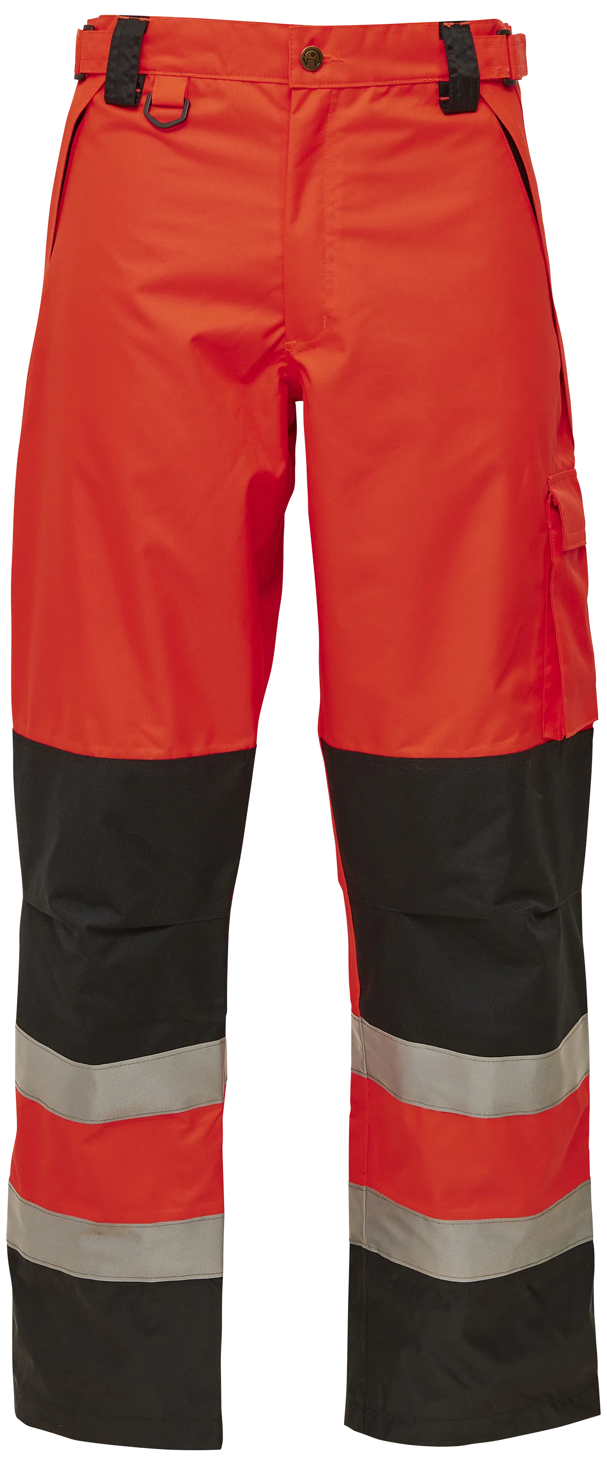 Synlighetsarbeidsbukser 082400R rød/svart str. 2XL