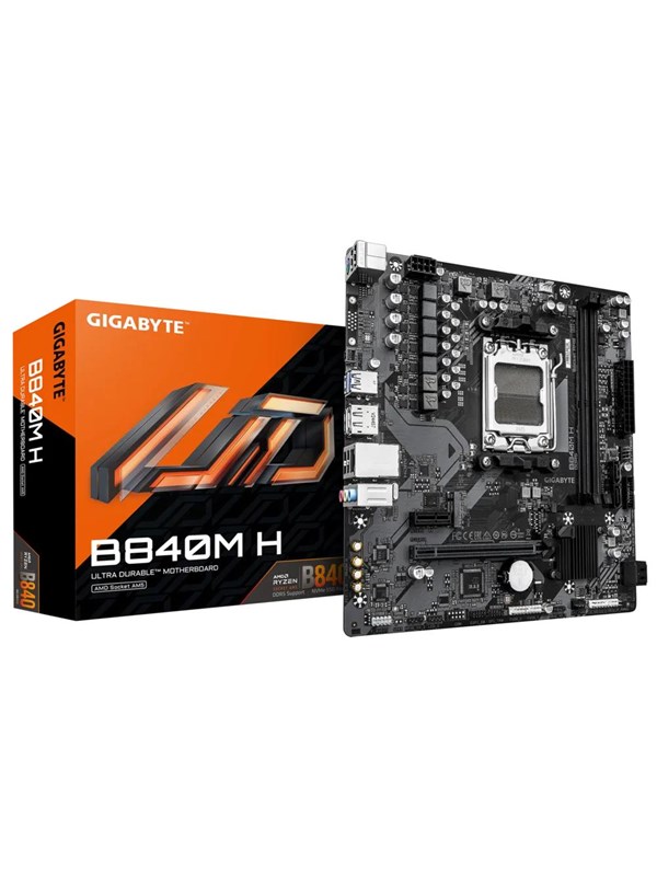 GIGABYTE B840M H Hovedkort - AMD B840 - AMD AM5 socket - DDR5 RAM - Micro-ATX