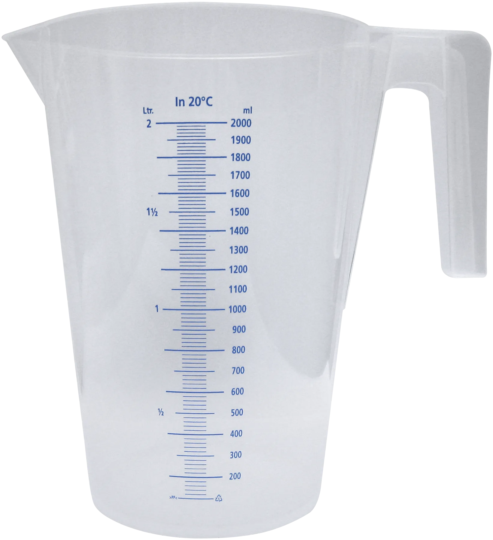 Målebæger transparent 5,0 L