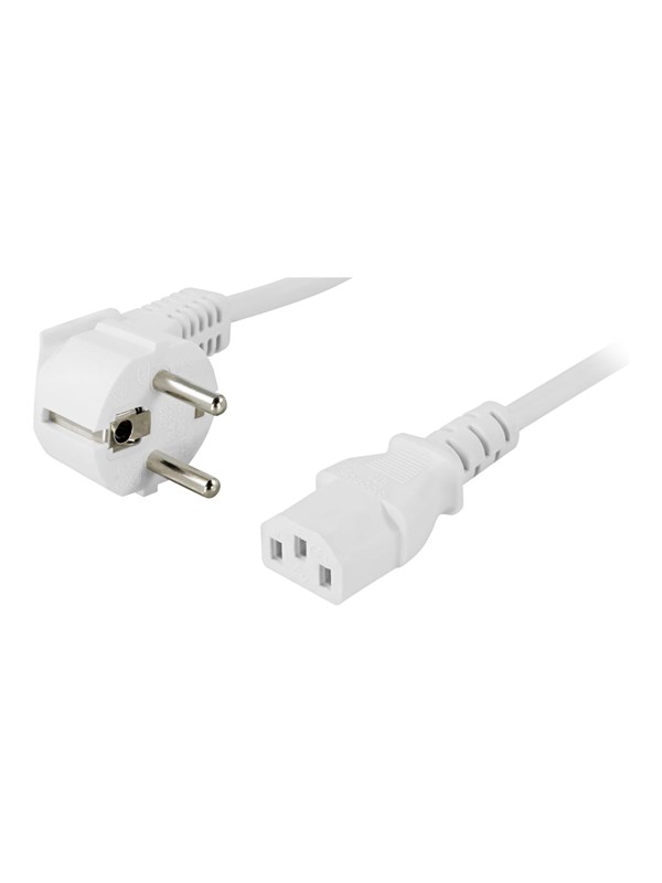 Deltaco - power cable - power CEE 7/7 to power IEC 60320 C13 - 20 cm