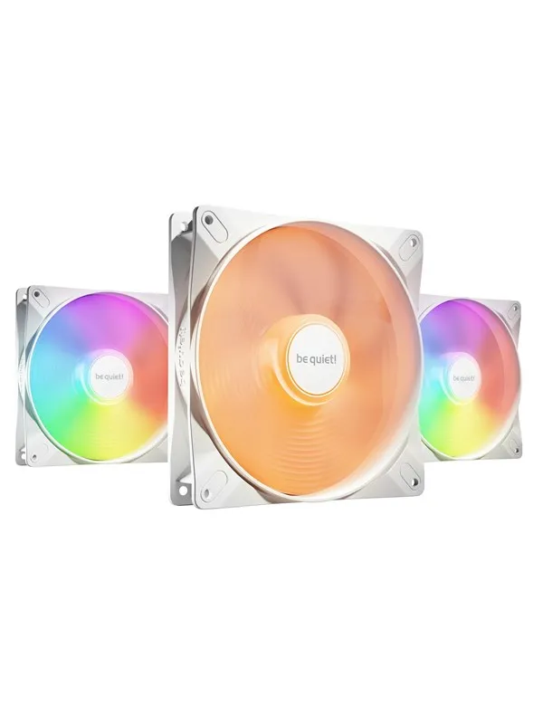 be quiet! LIGHT WINGS LX 140mm White (3-pack) - Kabinettvifte - 140mm - Hvit - 23 dBA