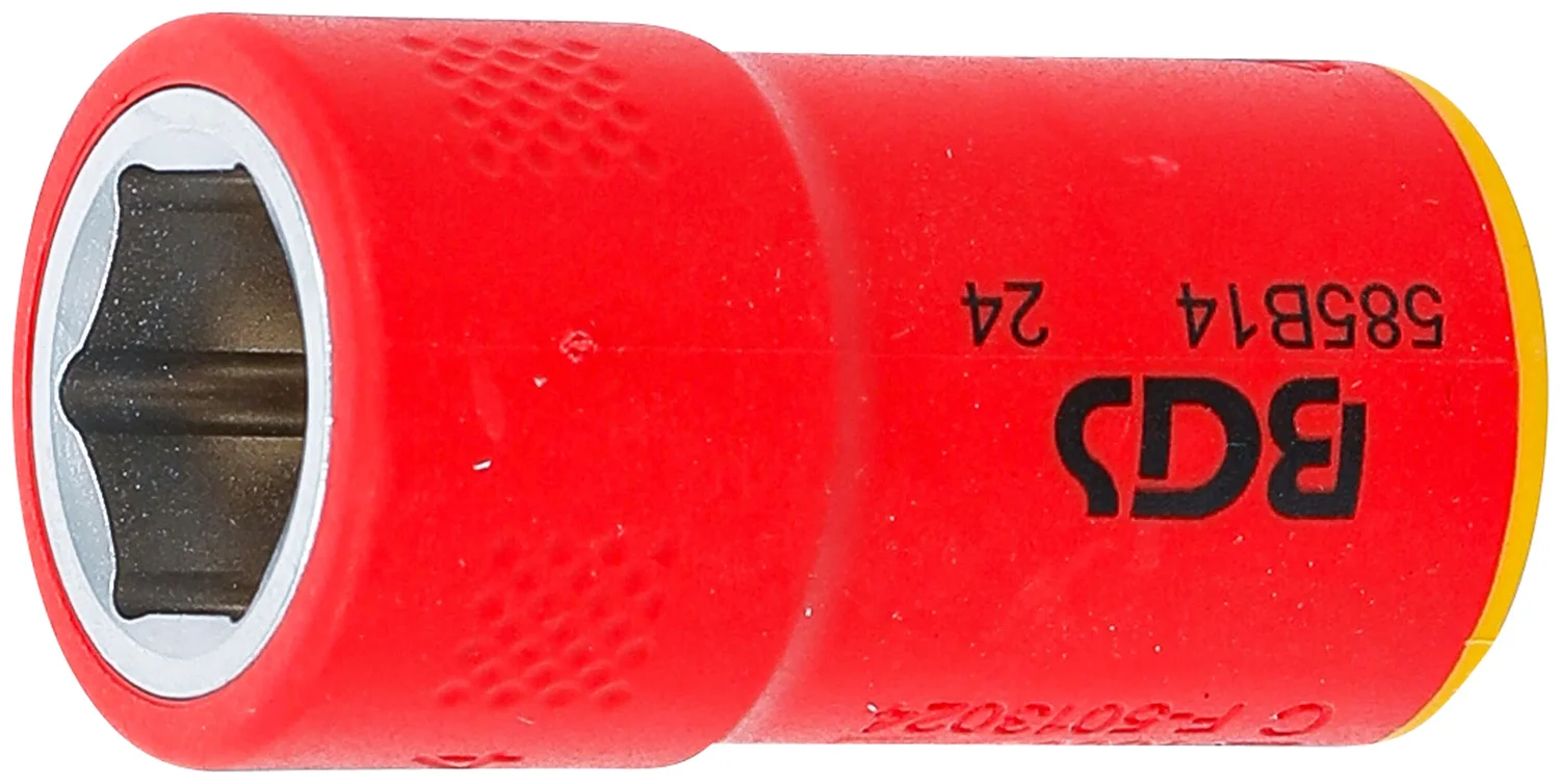 VDE-topnøgleindsats, sekskantet | 10 mm (3/8") | 14 mm