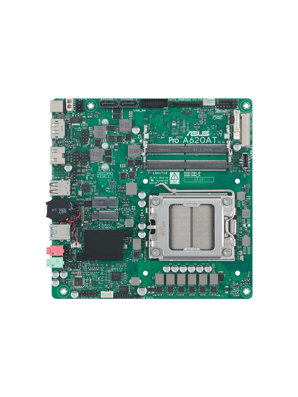 ASUS PRO A620AT-CSM Hovedkort - AMD A620A - AMD AM5 socket - DDR5 RAM - Mini-ITX