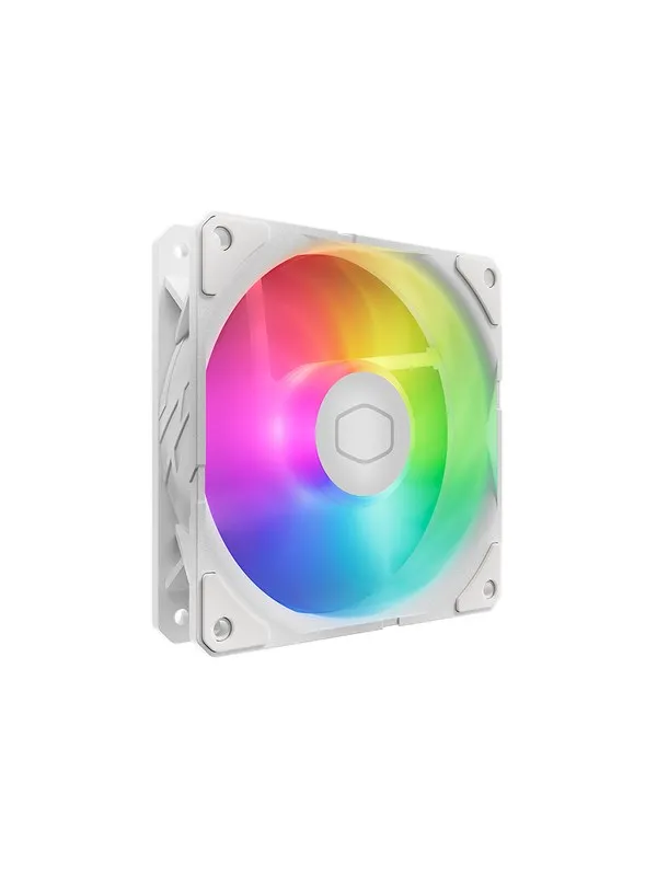 Cooler Master SickleFlow Edge 120 ARGB White Edition - 120mm - Hvit med RGB-lys