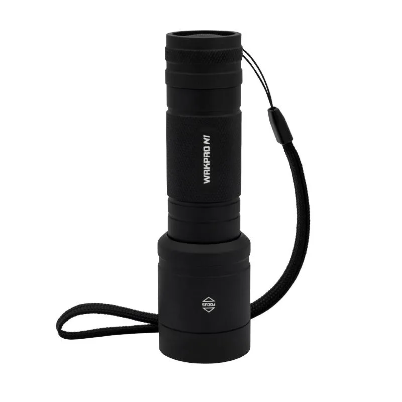 WRKPRO Stavlommelykt N1 450 Lumen med fokus og batterier