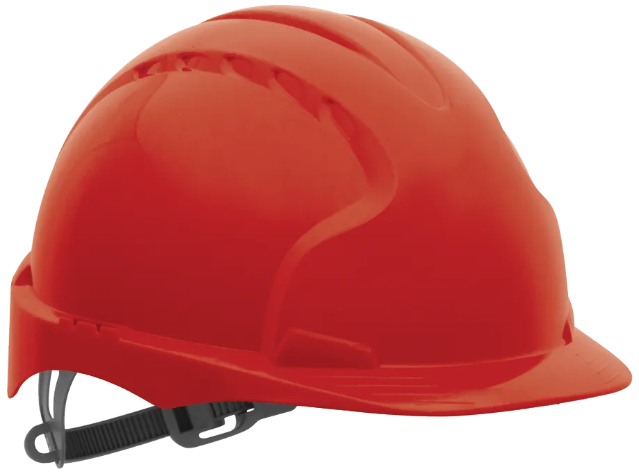 JSP sikkerhetshjelm EVO3 uventilert, rød