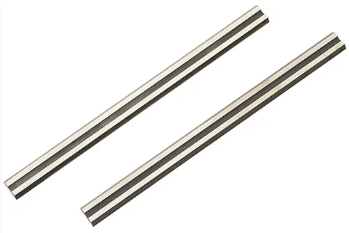 Wolfcraft - Vendbart høveljern - 2 stk. - 1,1 x 75,5 x 5,5 mm