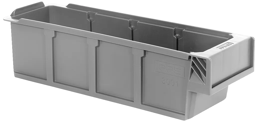 PPS 3001 lagerkasse grå 300×94×80mm 1,4ltr