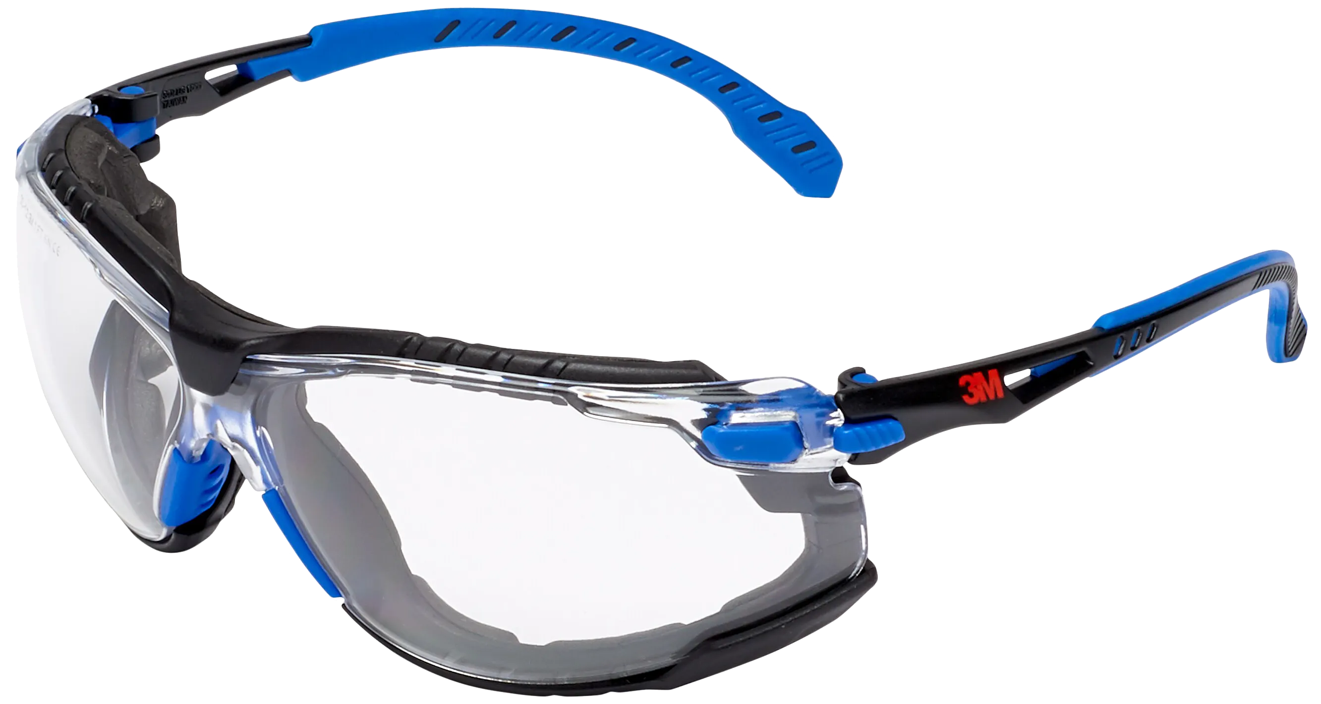 Solus 1000 vernebrille blå/sort innfatning, klar glass