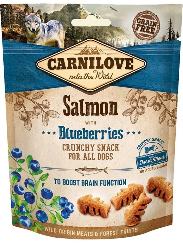 Carnilove Crunchy Salmon with Blueberries 200g