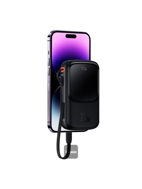 Baseus PPQD060001 power bank Nødlader - Svart - 10000 mAh