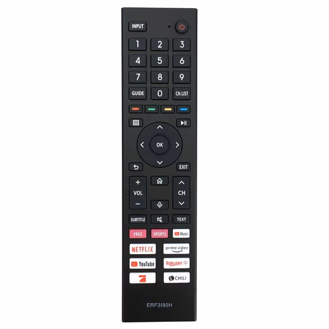 Erstatning av TV-fjernkontroll for ERF3I80H for Hisense TV