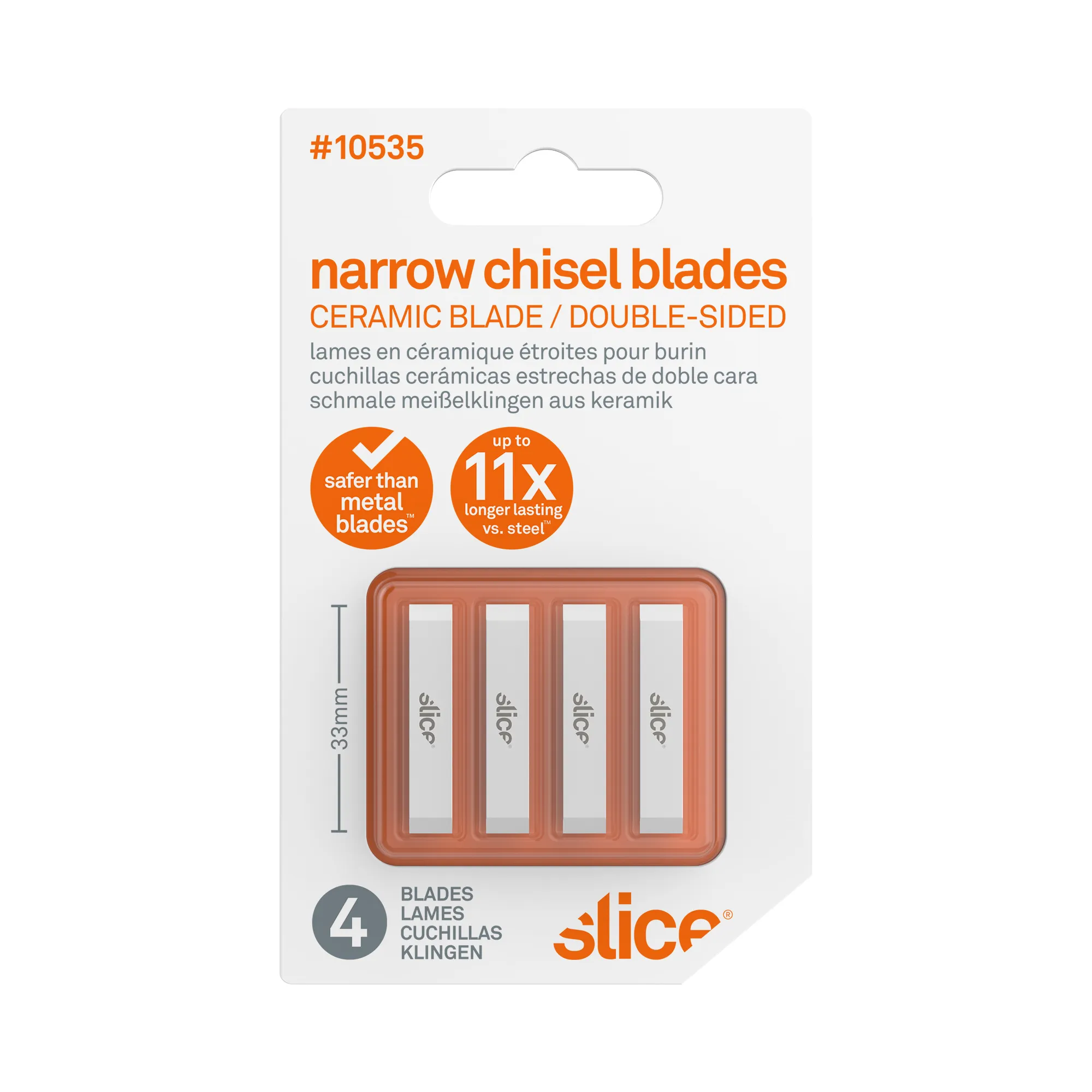 Slice® Dobbelt Meiselblad Smal 6,15mm 10535