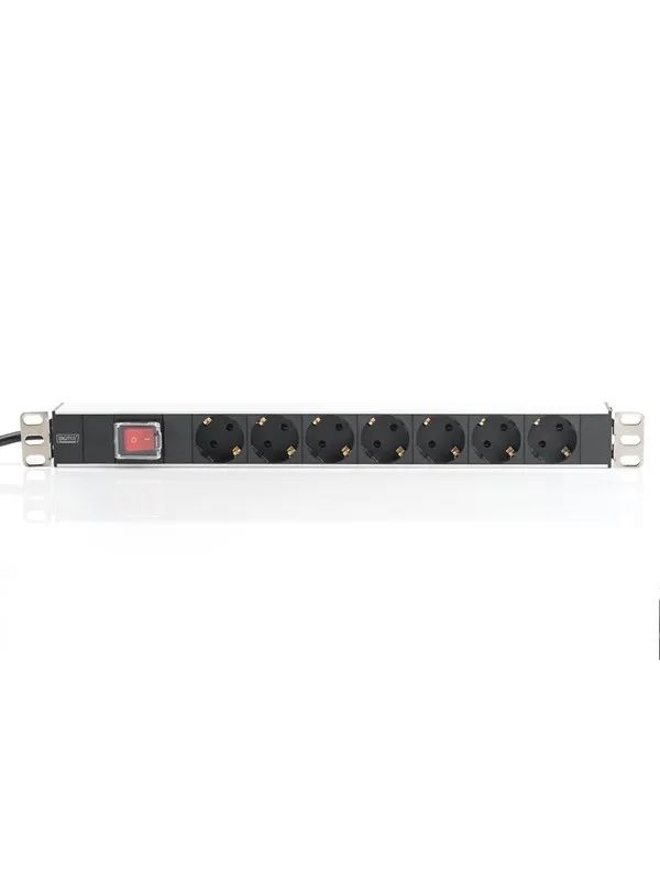 DIGITUS 7-Port - 1U - Aluminum PDU