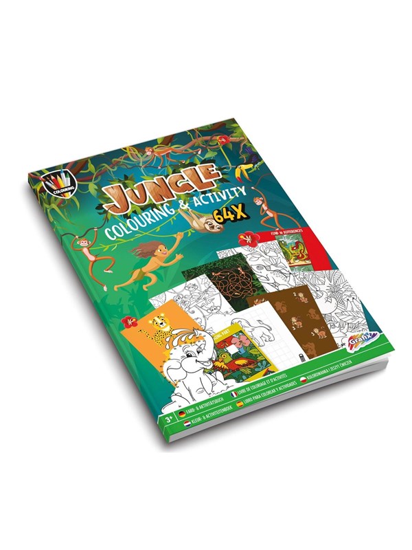 Creative Craft Group Moxy - Colouring & Activity Book - Jungle