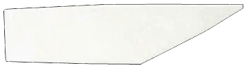 Noga keramisk skrapeblad CR2200, konveks form