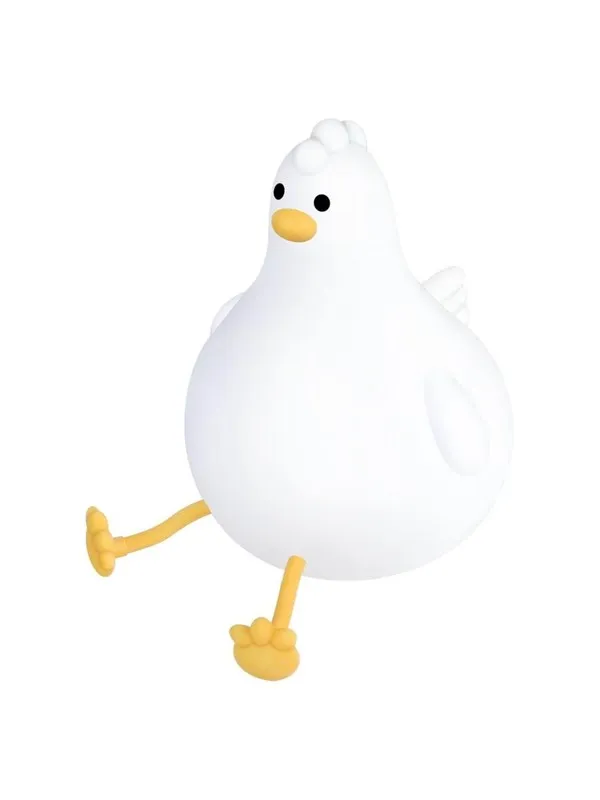 Lippa Chicken night light in warm white with touch rechargeable battery and timer