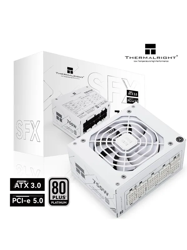 Thermalright TR-TPFX 750W 80+ Platinum modular PS Strømforsyning (PSU) - 750 Watt - 120 mm - ATX 3.0 - 80 Plus Platinum sertifisert