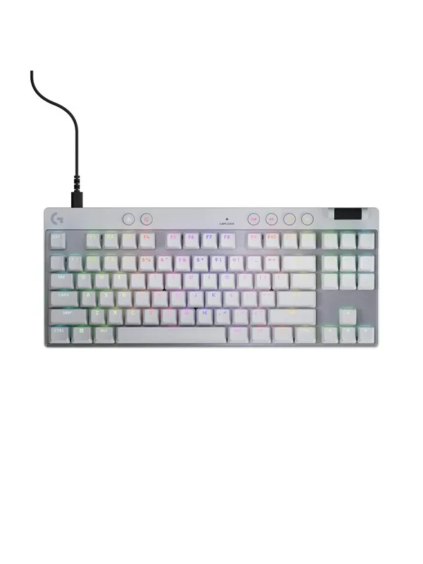 Logitech G PRO X TKL - Logitech Magnetic Analog - Linear - Gamingtastatur - Uten numpad - Engelsk (USA) - Hvit