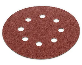 Borrelås sandpapir Ø 125 mm - korn 60
