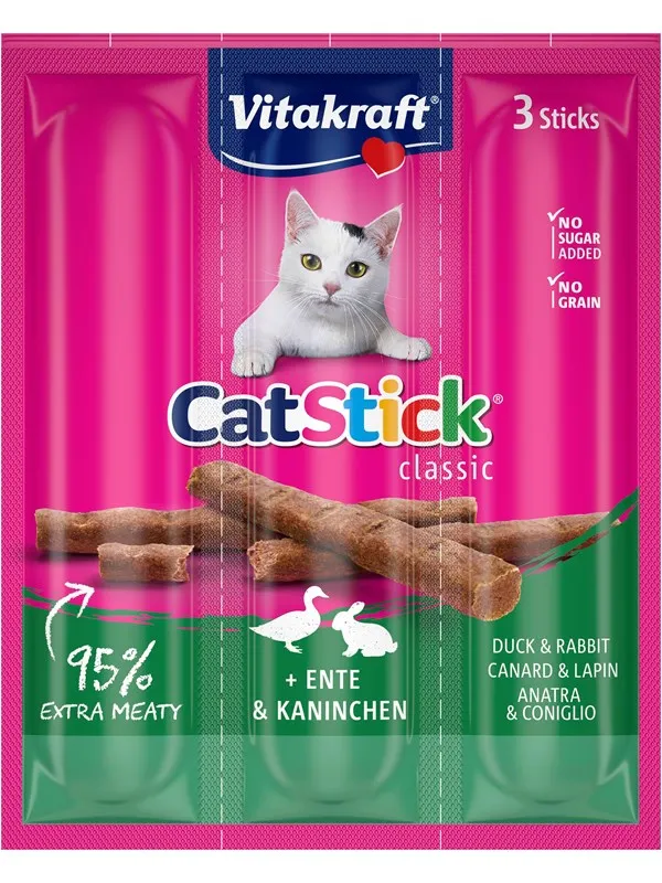 Vitakraft Cat Stick® med and og kanin
