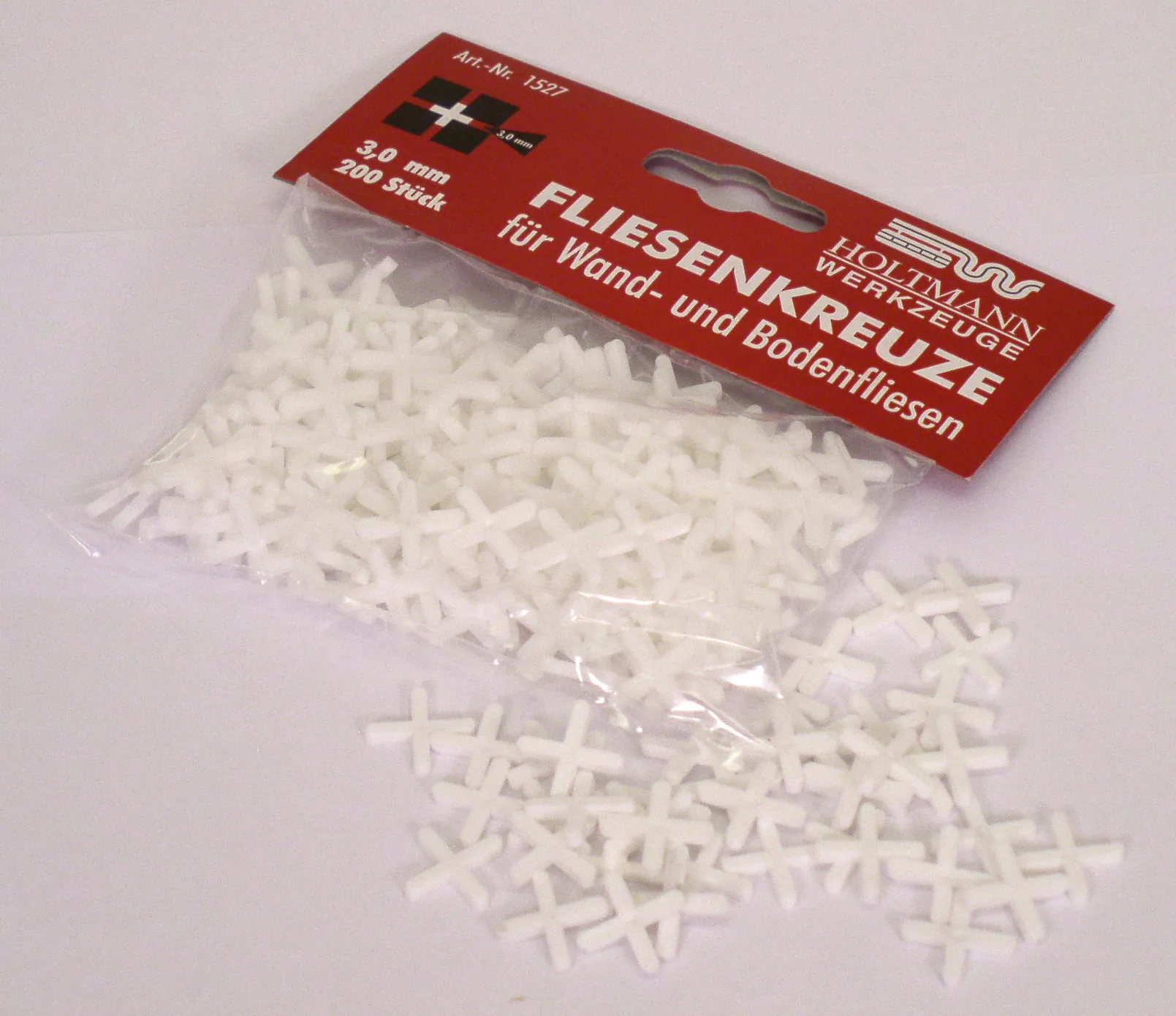 Flisekryss av plast 3 mm (200 stk.)