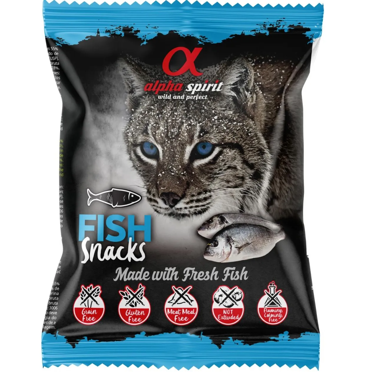 AlphaSpirit Fisk kattesnacks 50g