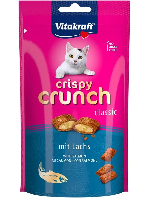 Vitakraft Crispy Crunch Classic med Laks 60g