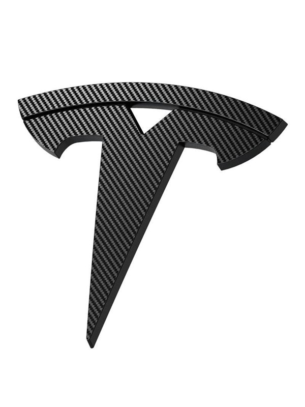 Spigen Tesla Front Emblem Logo Full Cover - carbon - Tesla Model 3 2024